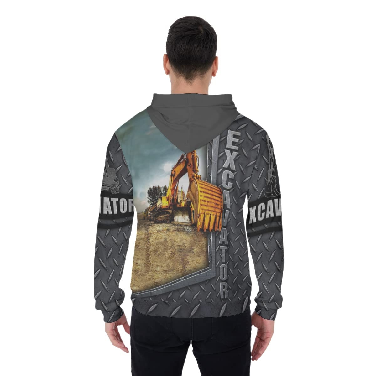 Unisex Excavator Pullover Hoodie Novelty Gifts for Men and Women image 3