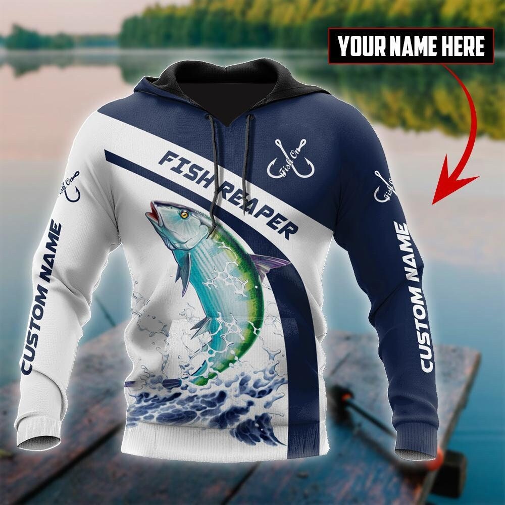 Personalized Bonefish Fishing Hoodie Unisex Pullover Sweatshirt with Front Pocket Gifts for Men & Women image 3