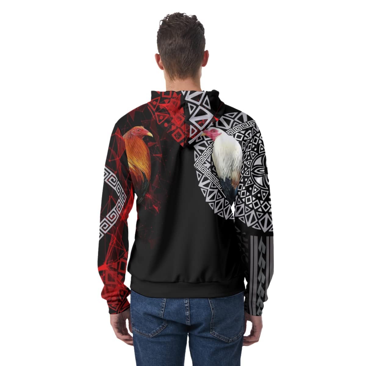 Unisex Mexican Rooster Hoodie Pullover Sweatshirt with Pocket Gifts for Men & Women image 3