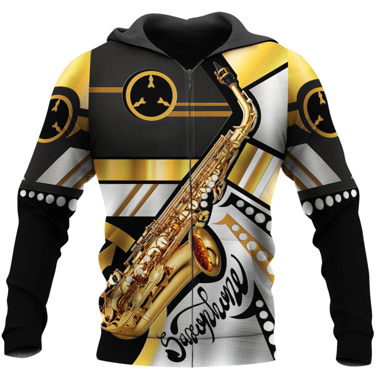 Unisex Saxophone Sweatshirt Hoodie Musicians Gift Saxophone Pullover Saxophone Shirt Sax Hoodie image 1