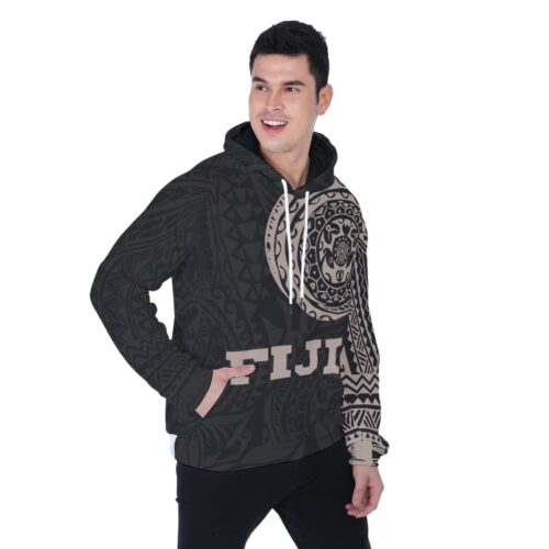 Unisex Fiji Polynesian Tattoo Style Pullover Hoodie image 1