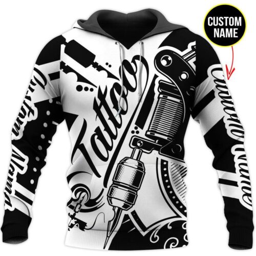 Personalized Unisex Novelty Tattoo Hoodie image 0