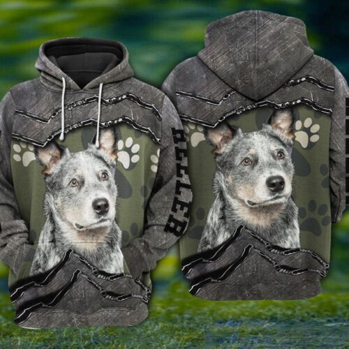 Dog Heeler Sweatshirt Hoodie Custom Heeler Pullover for Dog Lovers Unique Dog Lover Gift image 1