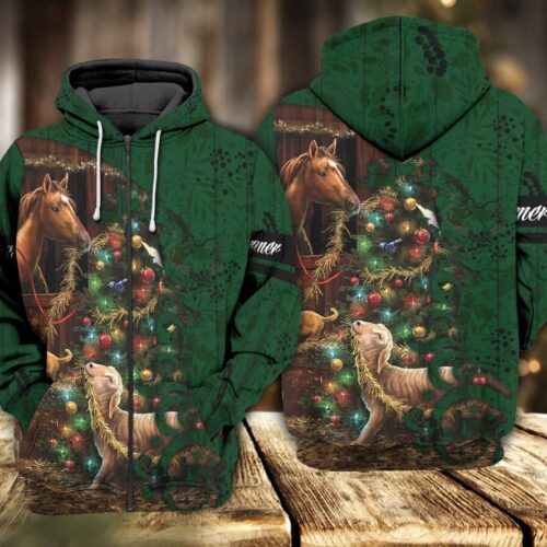 Unisex Farm Love Christmas Sweatshirt Hoodie Farm Animal Pullover Holiday Gift image 1