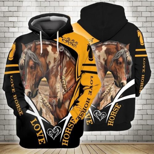 Unisex Horse Lover Sweatshirt Hoodie Horse Pullover Animal Hoodie Horse Sweatshirt image 0