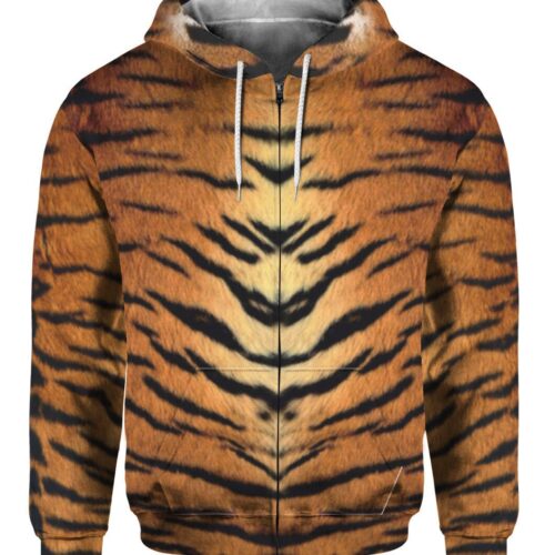 Tiger Costume Halloween Hoodie Tiger Lover Sweatshirt Halloween Gift Outfit image 1