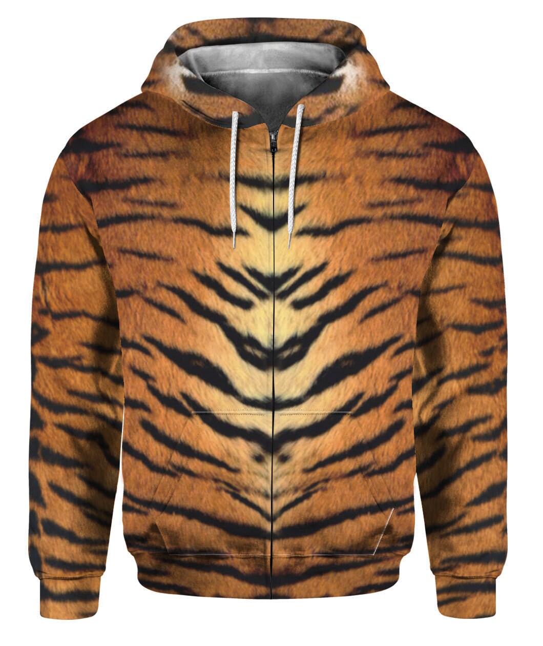 Tiger Costume Halloween Hoodie Tiger Lover Sweatshirt Halloween Gift Outfit image 1