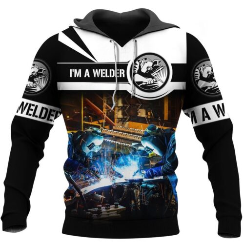 Welder Yelling Hoodie Welder Lover Sweatshirt Welder Pullover Welder Gift Idea image 0