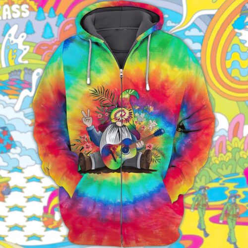 Unisex Hippie Gnome Hoodie Sweatshirt Gnome Lover Pullover Gift Shirt image 1