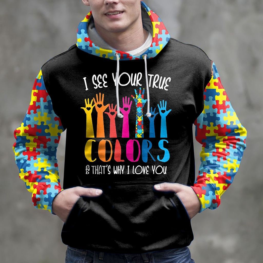 Autism Awareness Hoodie Autism Gift Accept Autism Apparel image 2