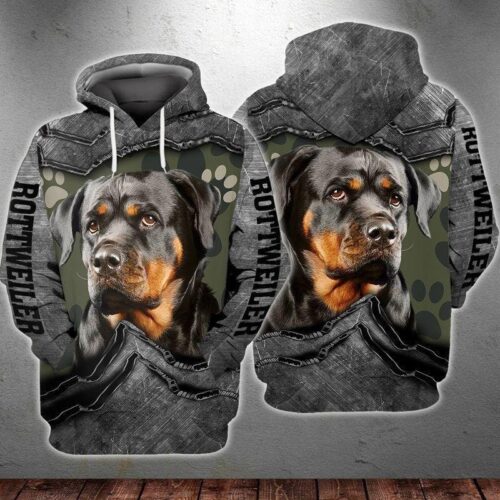 Unisex Rottweiler Dog Hoodie Perfect Dog Lover Sweatshirt image 0