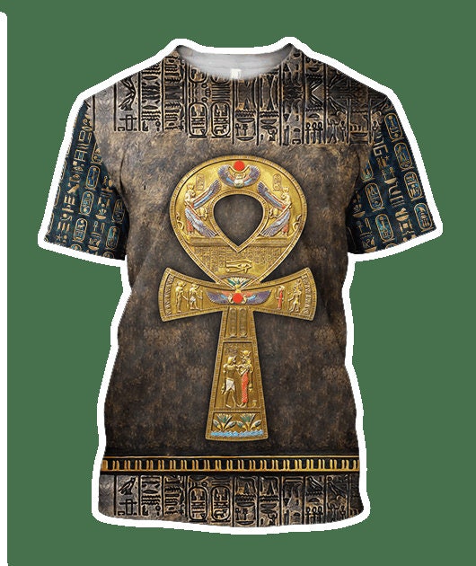 Unisex Ancient Egypt Ankh Hoodie Cross Ankh Sweatshirt Egyptian Pullover for Men & Women image 2