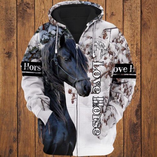 Horse Lover Forever Hoodie - Cozy Horse Sweatshirt Perfect Animal Lover Gift image 0