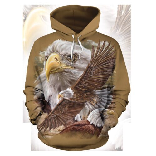 Eagle Lover Sweatshirt Hoodie Animal Lover Gift Eagle Zip Hoodie Eagle Sweatshirt image 0