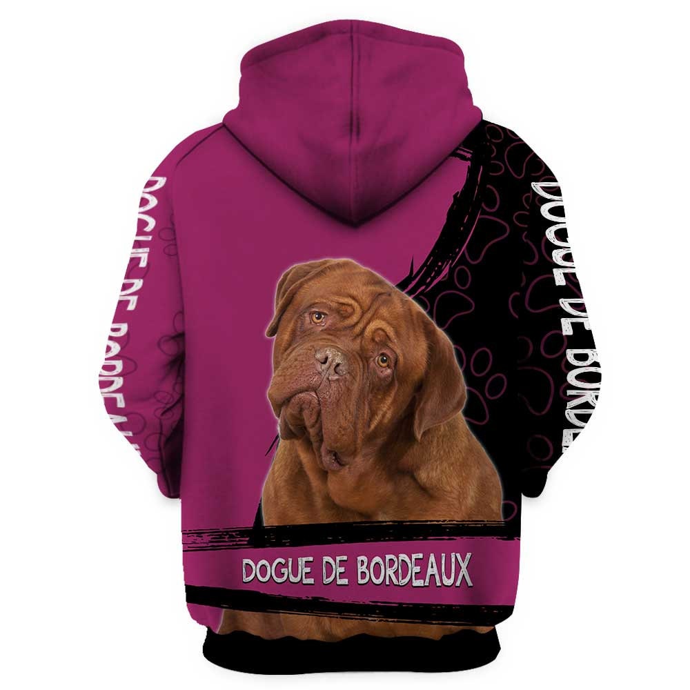 Unisex Dogue De Bordeaux Sweatshirt Hoodie Cozy Dog Lover Pullover Dogue De Bordeaux Apparel image 1