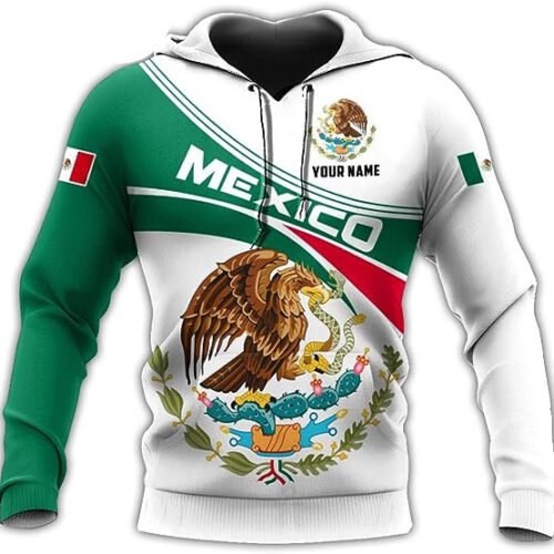 Personalized Aztec Warrior Hoodie Sweatshirt Mexican Lover Gifts Mexico Pattern Apparel image 0