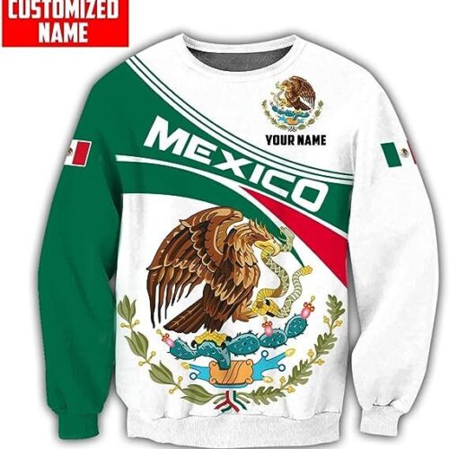 Personalized Aztec Warrior Hoodie Sweatshirt Mexican Lover Gifts Mexico Pattern Apparel image 1