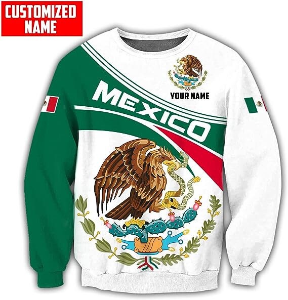 Personalized Aztec Warrior Hoodie Sweatshirt Mexican Lover Gifts Mexico Pattern Apparel image 1