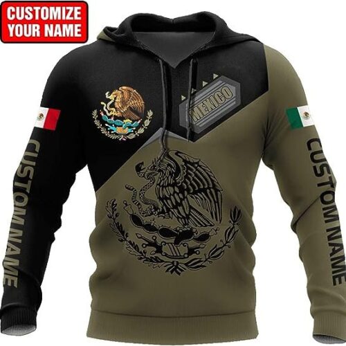 Personalized Mexico 3D Pattern Hoodie for Mexico Lovers - Mexican Gifts image 0