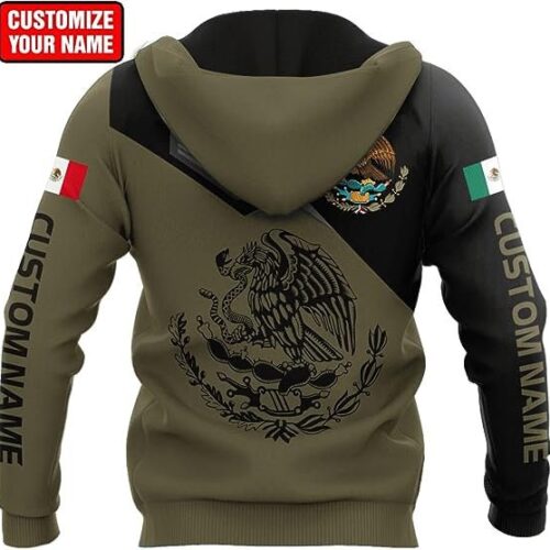 Personalized Mexico 3D Pattern Hoodie for Mexico Lovers - Mexican Gifts image 1