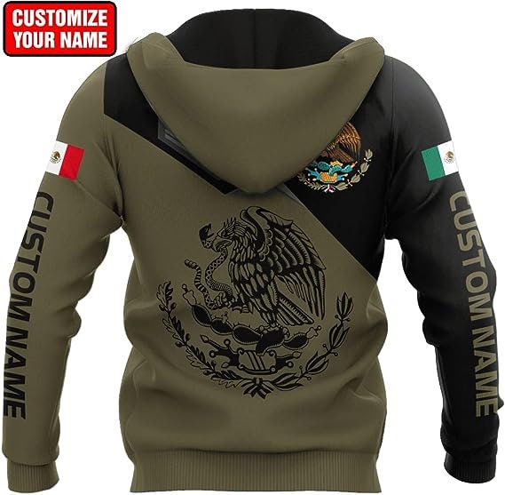 Personalized Mexico 3D Pattern Hoodie for Mexico Lovers - Mexican Gifts image 1