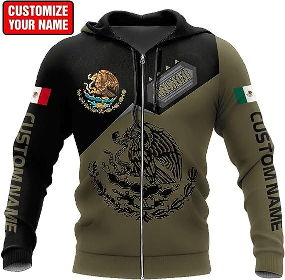 Personalized Mexico 3D Pattern Hoodie for Mexico Lovers - Mexican Gifts image 2