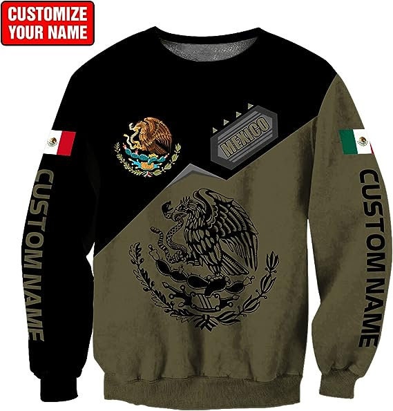 Personalized Mexico 3D Pattern Hoodie for Mexico Lovers - Mexican Gifts image 3