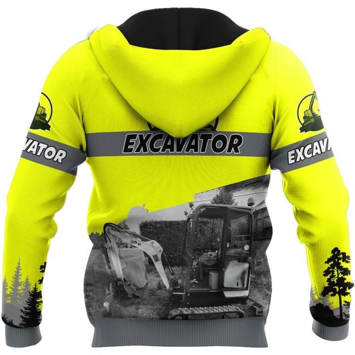 Personalized Excavator Sweatshirt Hoodie for Excavator Lovers Perfect Father's Day Gift image 2