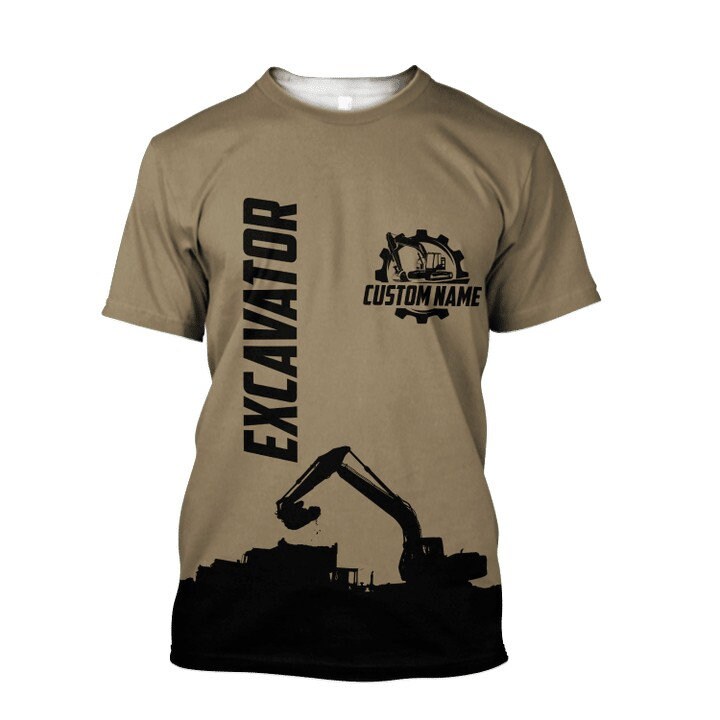 Personalized Excavator Hoodie for Excavator Lovers - Father's Day Gift for Him image 3