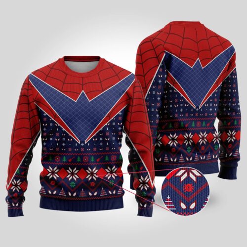 Spider-Punk Ugly Christmas Sweater Hobie Brown Spider-Man Across the Spider-Verse Sweatshirt image 0