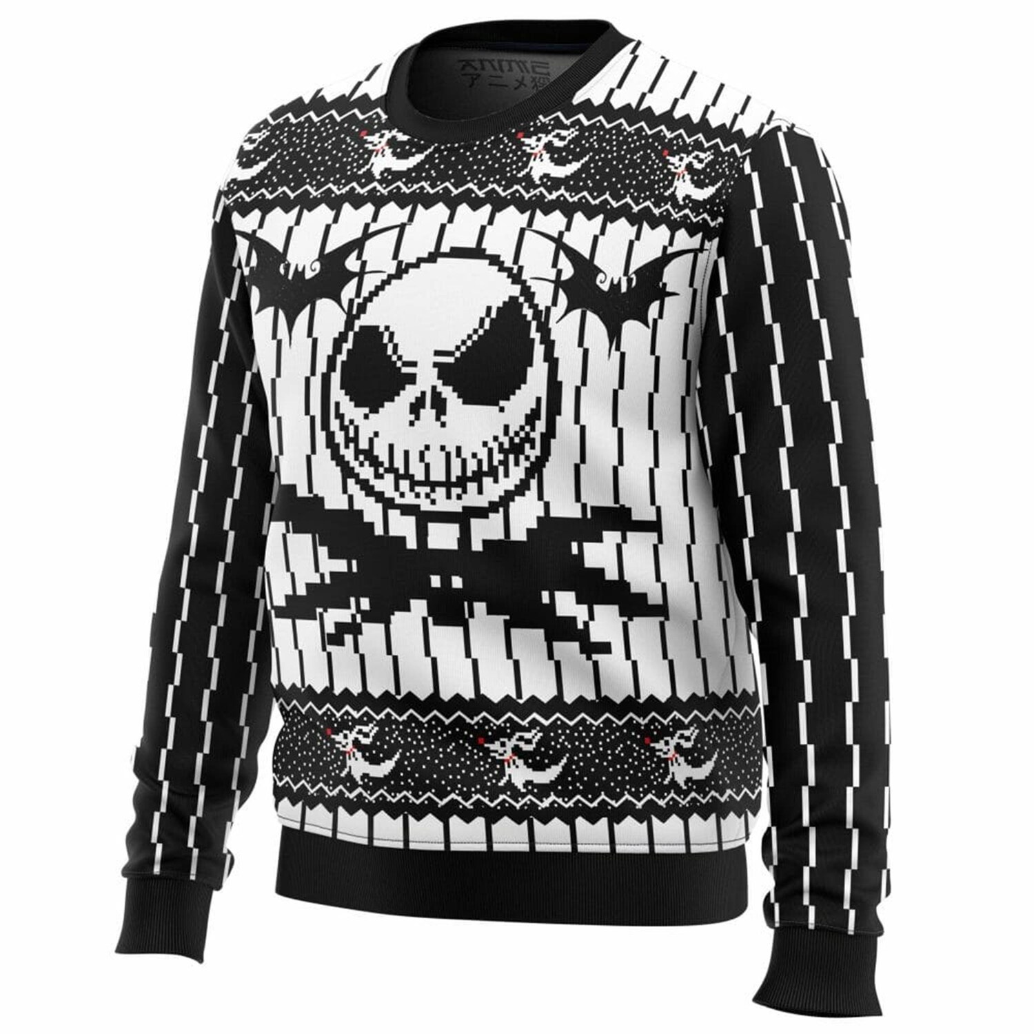 The Nightmare Before Christmas Jack Skellington Ugly Christmas Sweater Shirt image 2