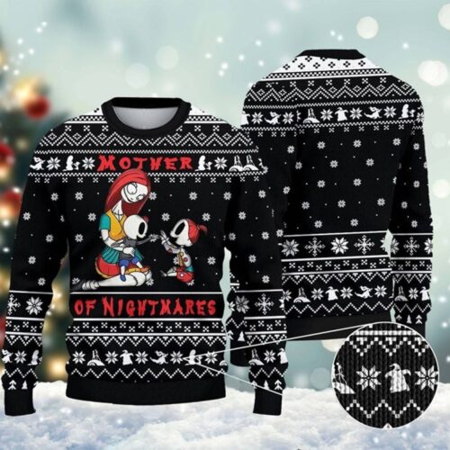 Mother of Nightmare Christmas Sweater Jack Skellington Sweatshirt Horror Movie Xmas Gift image 0