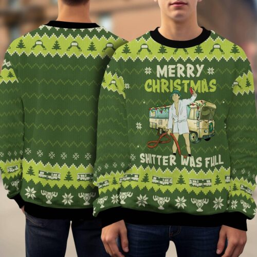 National Lampoon's Christmas Vacation Ugly Christmas Sweater Cousin Eddie Sweatshirt image 0