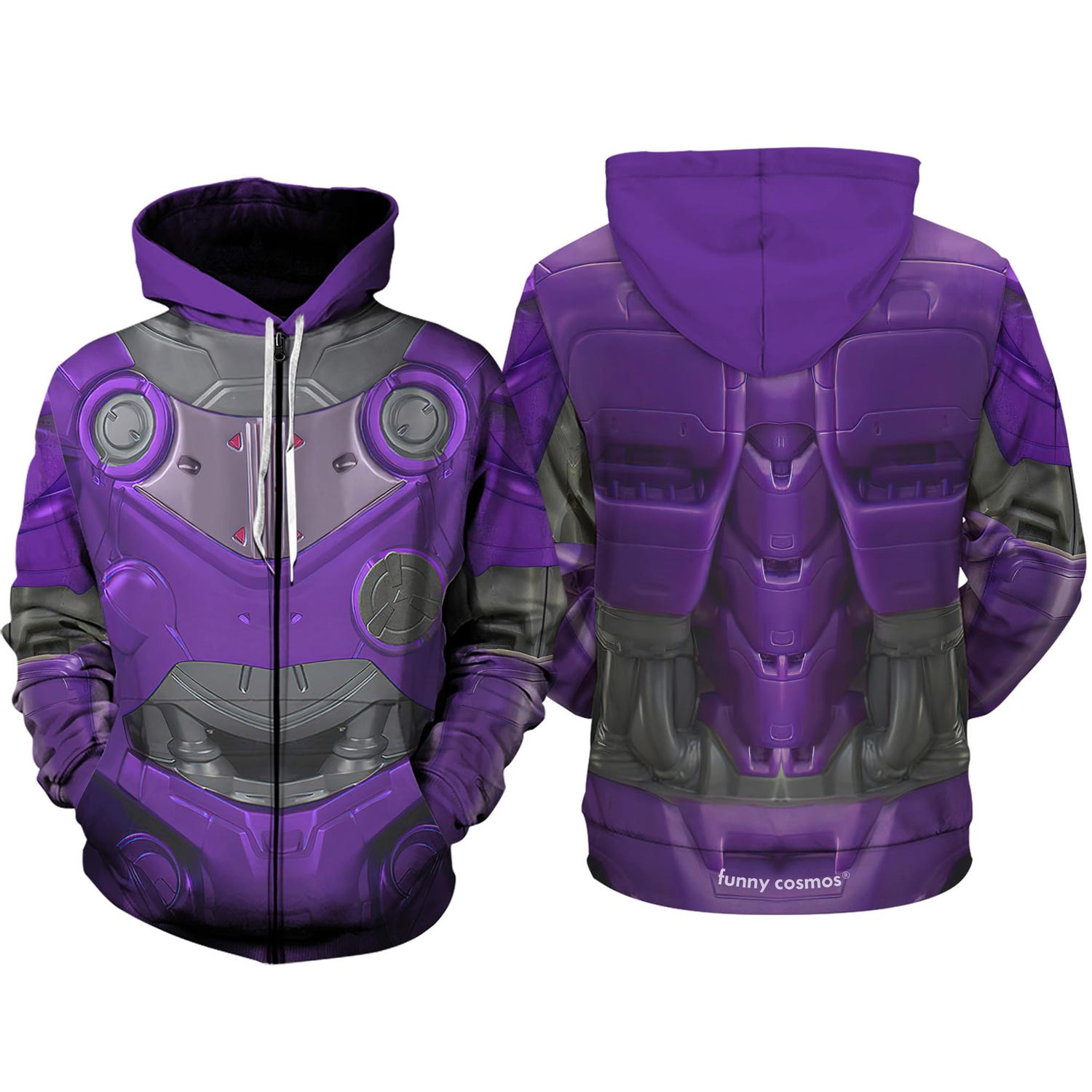 Toy Story Zurg 3D Hoodie Full Over Print Cosplay Sweatshirt Disney Magic Kingdom Apparel image 3