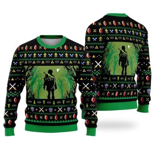 Legend of Zelda Christmas Sweater Breath of the Wild & Tears of the Kingdom Sweatshirt image 0