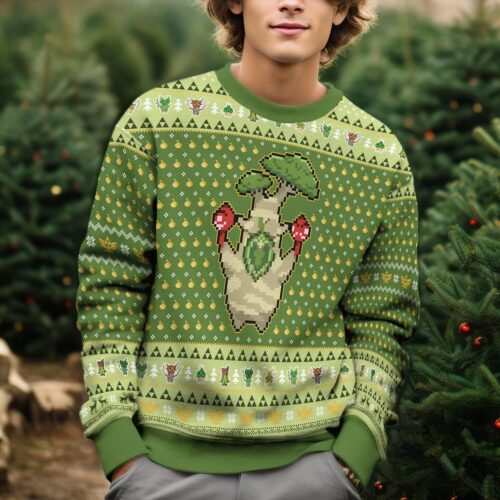 Legend of Zelda Tears of the Kingdom Korok Christmas Sweater Ugly Xmas Sweatshirt image 0