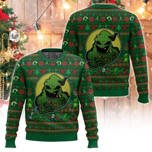 Oogie Boogie Ugly Christmas Sweater Shirt Nightmare Before Christmas Apparel Disneyland Holiday Top image 0