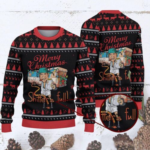 National Lampoon's Christmas Vacation Ugly Sweater Merry Christmas Cousin Eddie Sweatshirt image 0