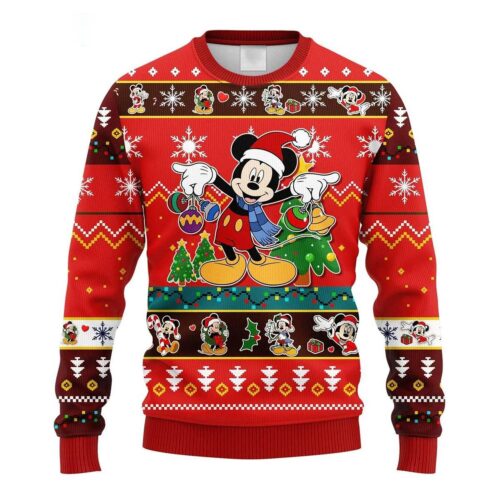 Mickey Mouse Christmas Sweater Mickey & Friends Sweatshirt Disney Magic Kingdom Holiday Party Top image 0