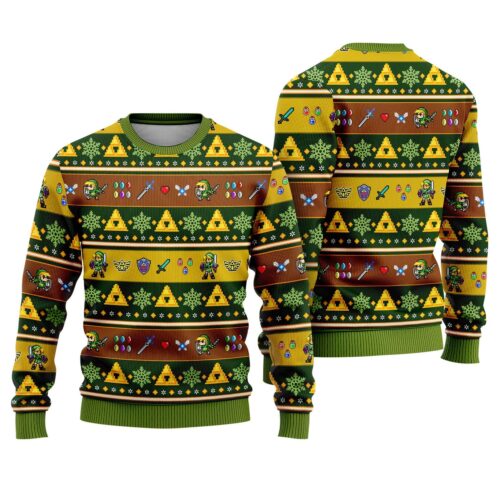 Legend of Zelda Christmas Sweatshirt Tears of the Kingdom Ugly Sweater Breath of the Wild Xmas image 0