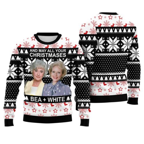 Golden Girls Christmas Sweater Ugly Xmas Sweater Knitted Holiday Sweater Funny Christmas Jumper image 0