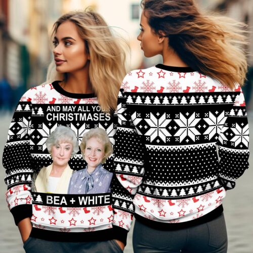 Golden Girls Christmas Sweater Ugly Xmas Sweater Knitted Holiday Sweater Funny Christmas Jumper image 1