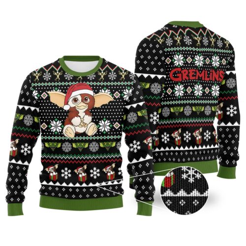 Gremlins Christmas Movie Ugly Sweater Family Xmas Sweatshirt Gremlins Holiday Gift image 0