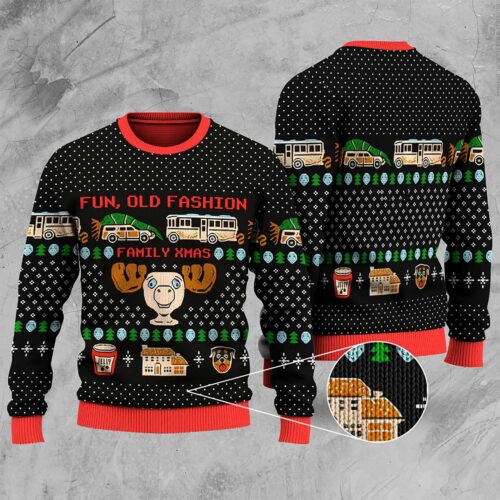 National Lampoon's Christmas Vacation Ugly Sweatshirt Family Xmas Movie Sweater image 0