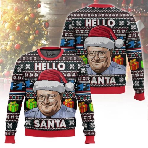 Frank Reynolds Hello Santa Ugly Christmas Sweater It's Always Sunny Sweatshirt image 0