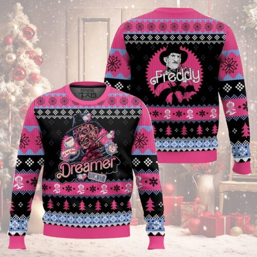 Freddy Krueger Christmas Sweater Horror Ugly Sweater A Nightmare on Elm Street Xmas image 0