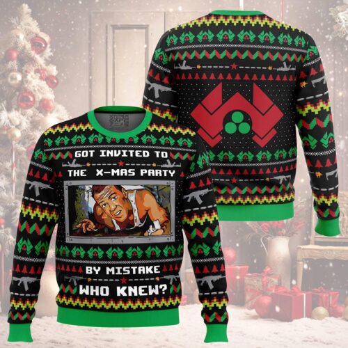 Die Hard Ugly Christmas Sweater John McClane Sweatshirt for Holiday Party image 0