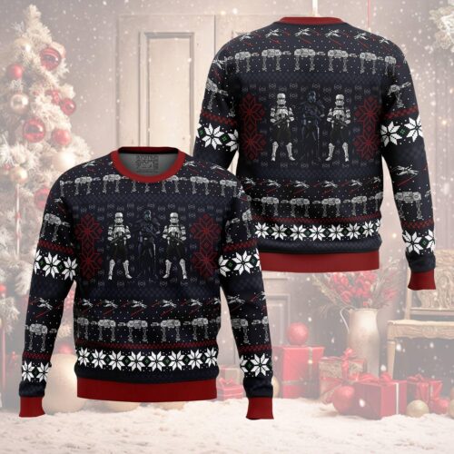 Star Wars Rogue One Wrath Ugly Christmas Sweater Holiday Gift Disneyland Galaxy Edge image 0